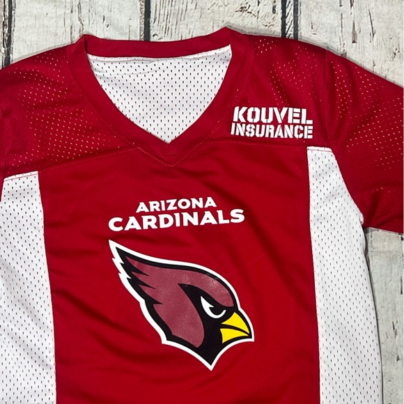 Arizona Cardinals NFL Flag Football Boys Kids Reversible Jersey Youth Shirt - Picture 5 of 6